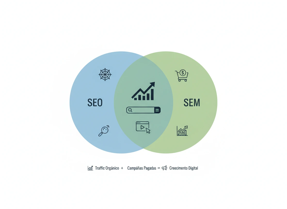 Integración de SEO y SEM para mejorar tráfico orgánico y campañas pagadas