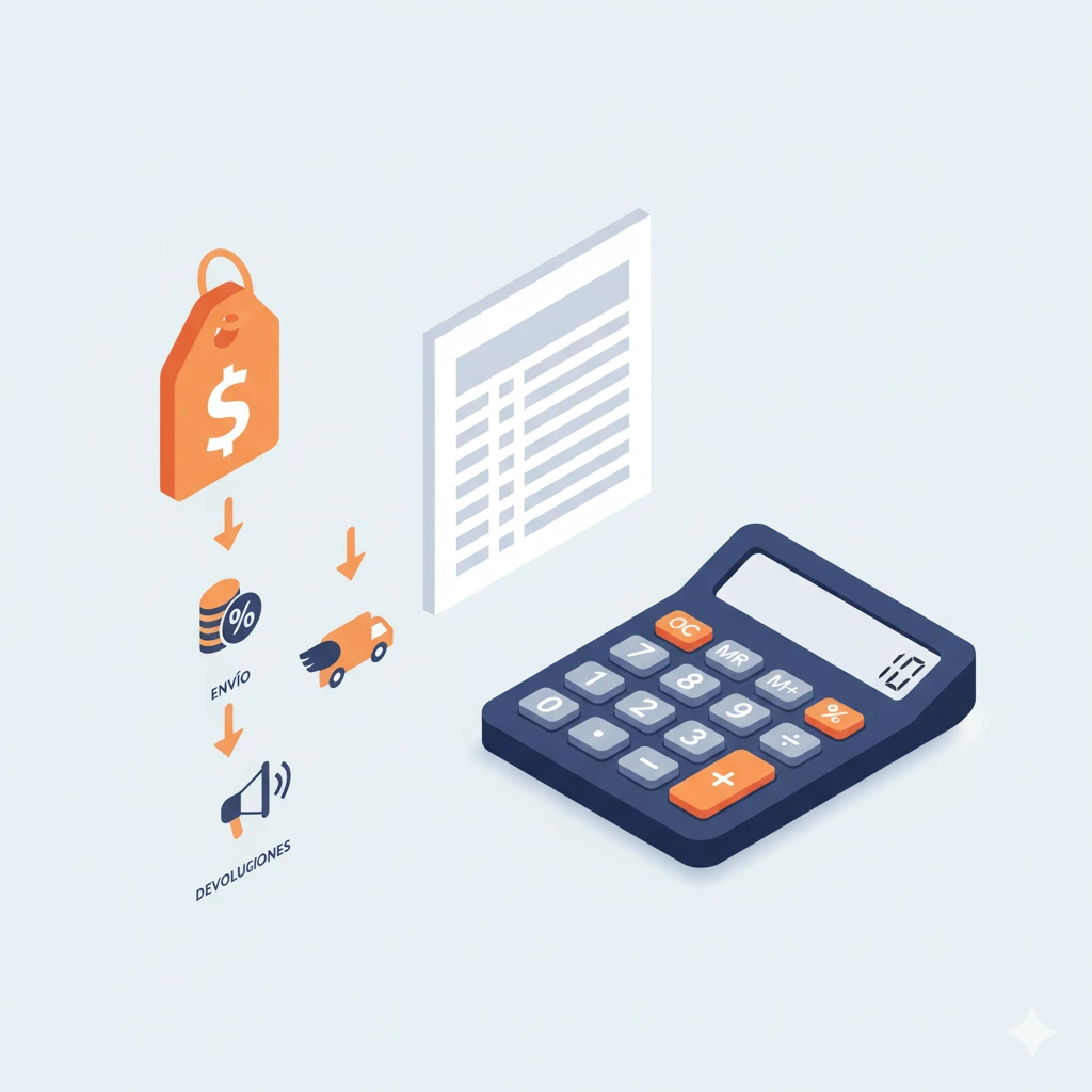 Como vender en amazon: opciones, requisitos y errores típicos (paso a paso) 5 Cálculo de margen en marketplace restando tarifas, logística, publicidad y devoluciones al precio de venta