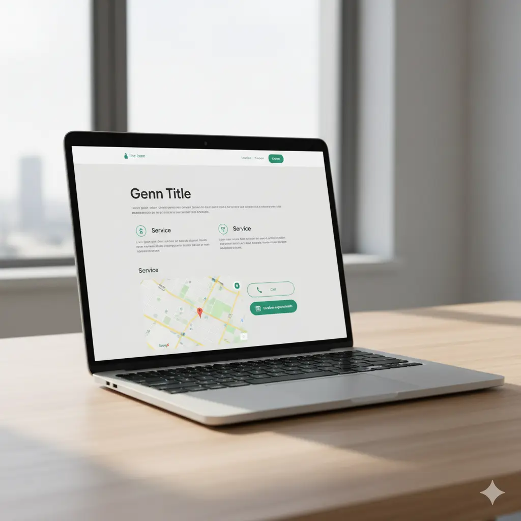 landing de servicio en una zona para SEO local y aparecer en Google