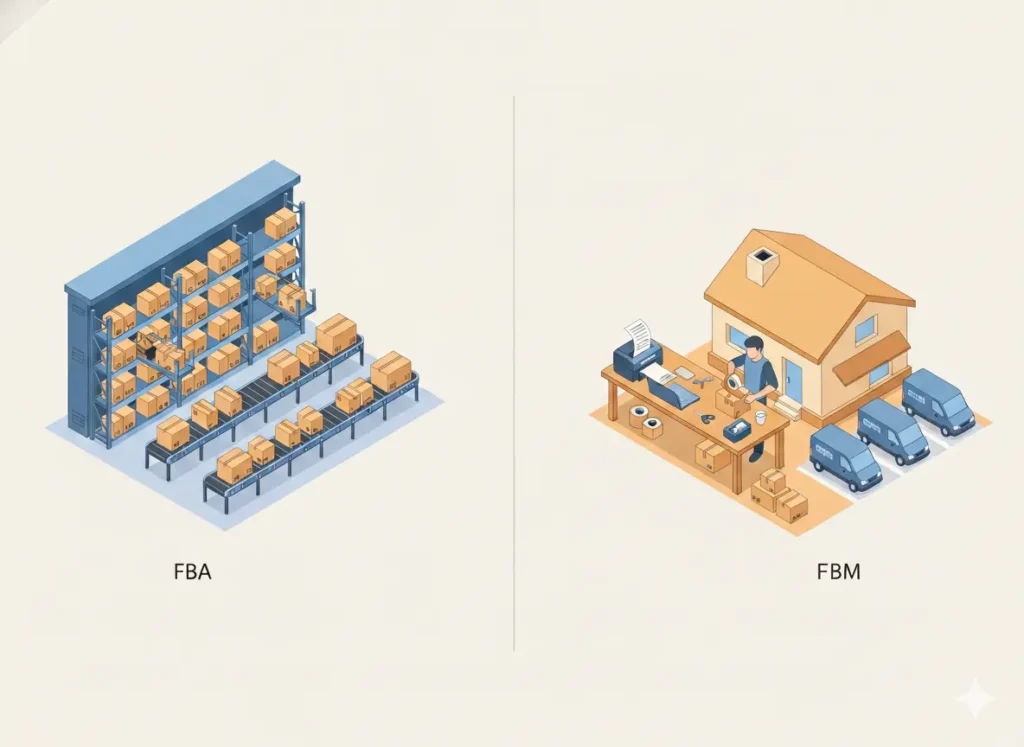 Vender en Amazon FBA vs vender en Amazon FBM: logística para marcas y tiendas online