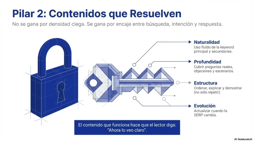 Contenido útil y bien estructurado para aparecer primeros en Google de forma orgánica