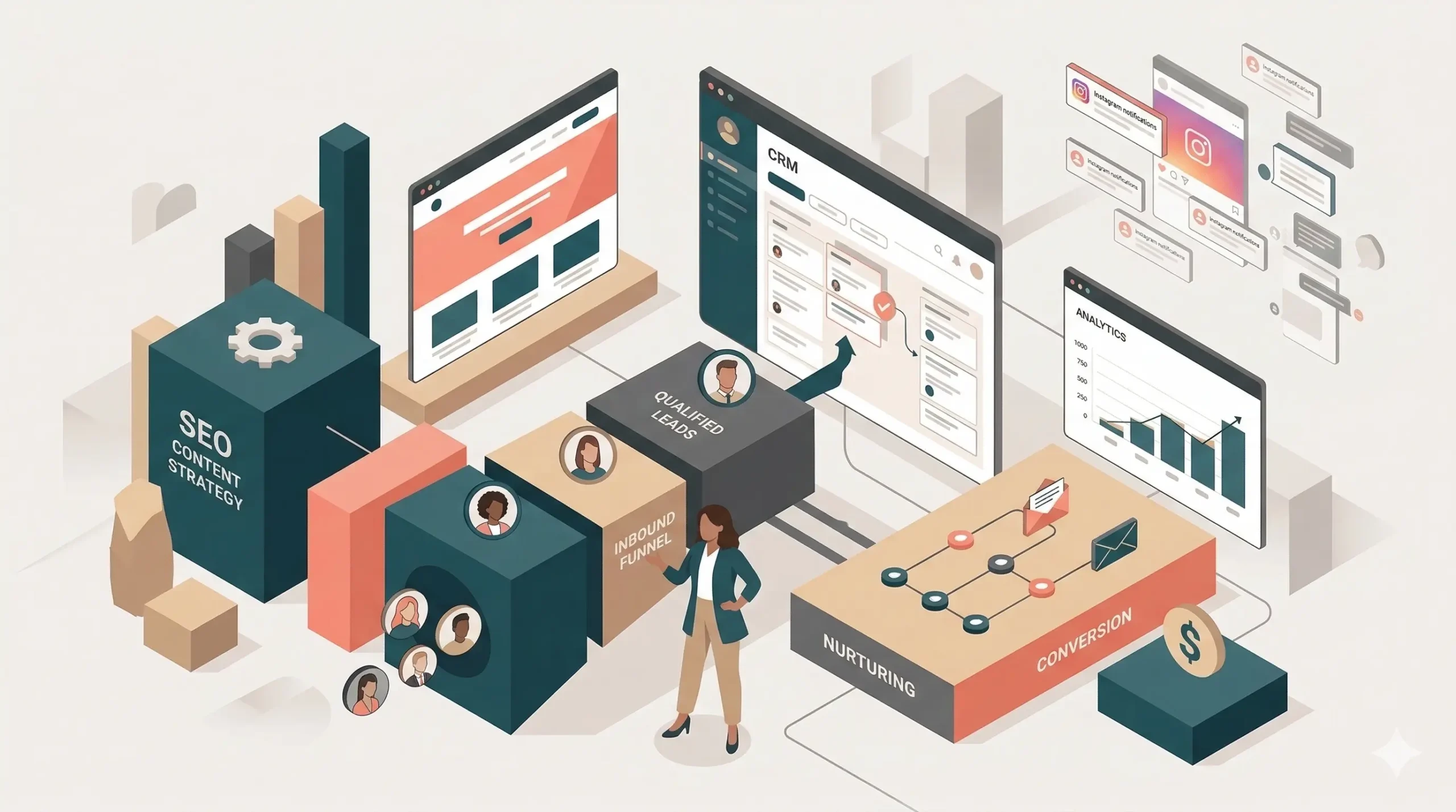 Cómo conseguir clientes potenciales de calidad con un sistema de SEO, contenidos e inbound sin perseguir a nadie por Instagram