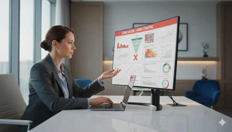 Mi web no vende: análisis visual de los principales fallos de conversión en una web con tráfico pero sin ventas