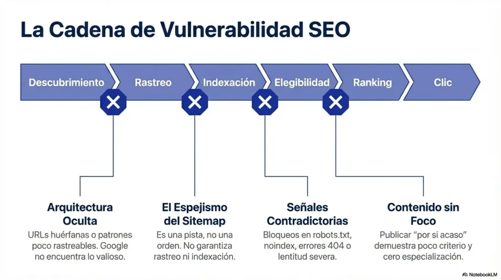 Proceso de SEO técnico para mejorar rastreo e indexación en Google