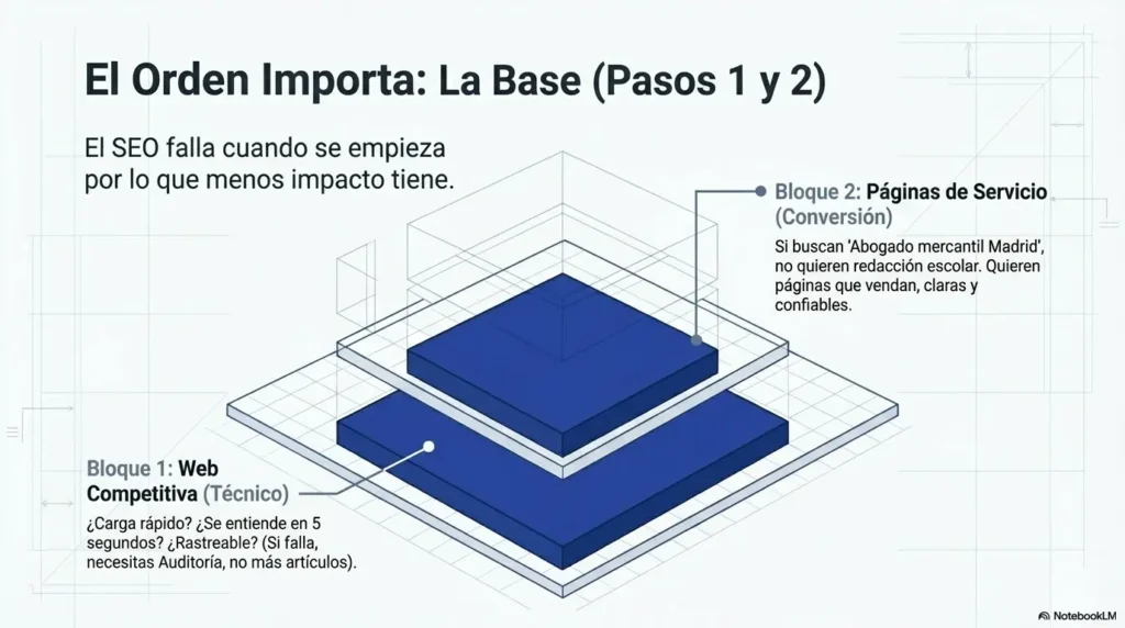 Base técnica de una web preparada para aparecer en Google sin pagar