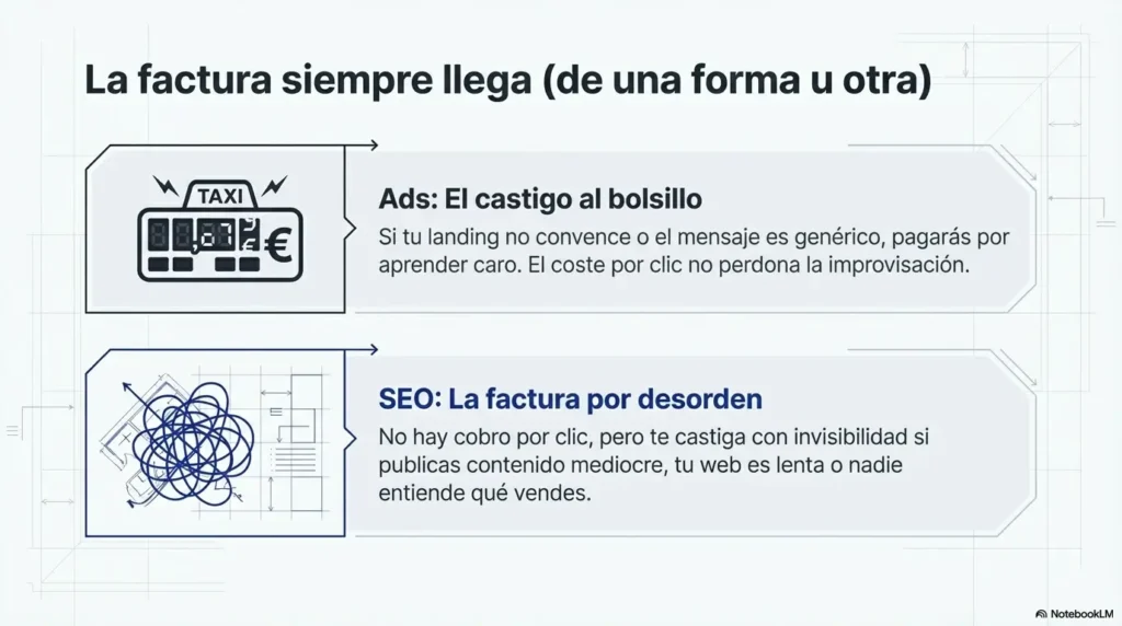 Negocio que depende solo de Google Ads para generar clientes